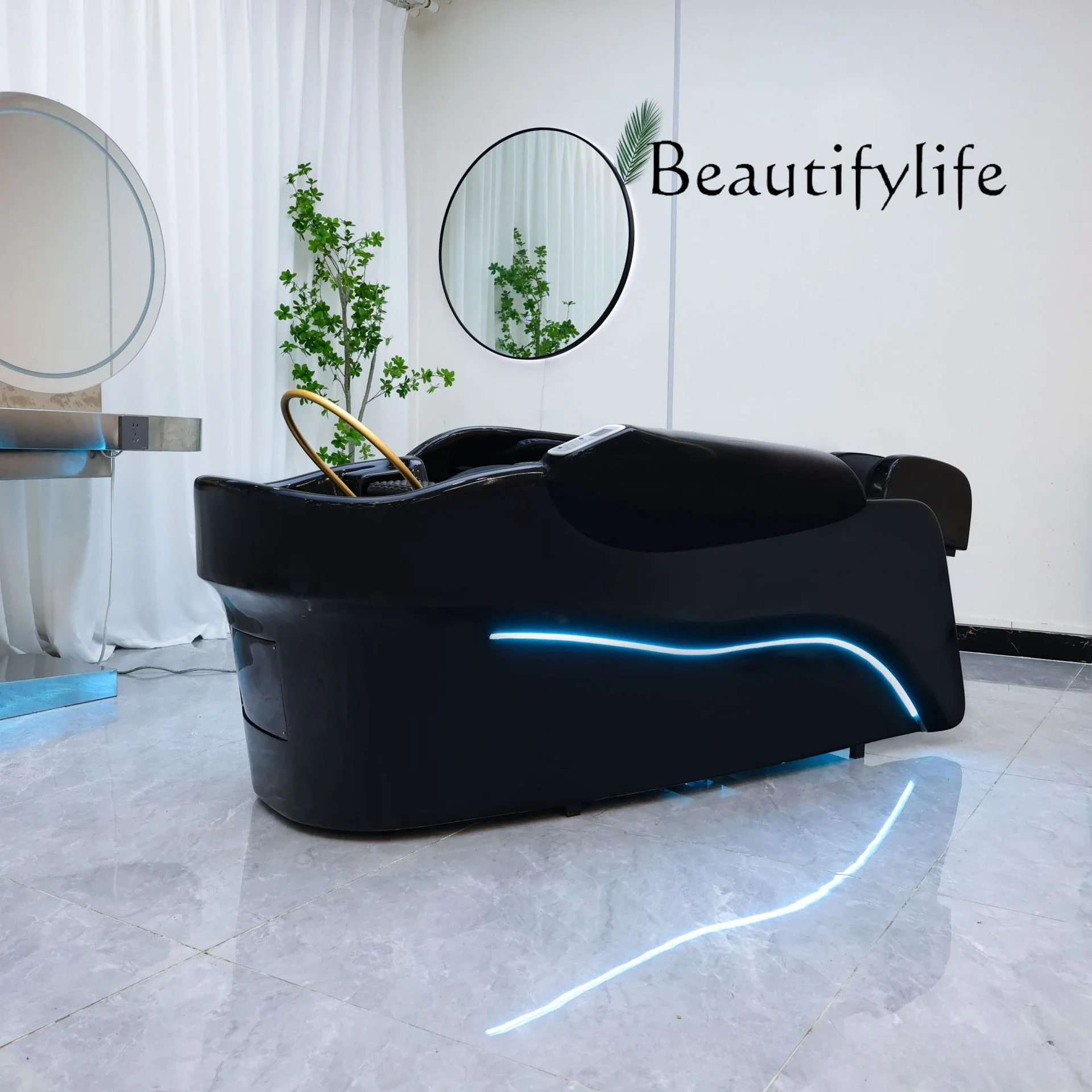 Light luxury high-end multi-function luxury full body automatic intelligent electric massage shampoo bed