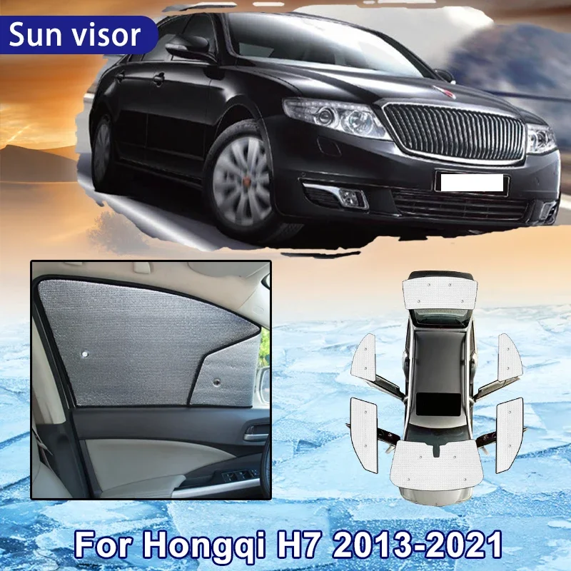 

Car Full Coverage Sunshade 2013–2021 2017 2018 2019 2020 Car Sun Shade for Hongqi H7 Windshield Side Window Sunshade Protection