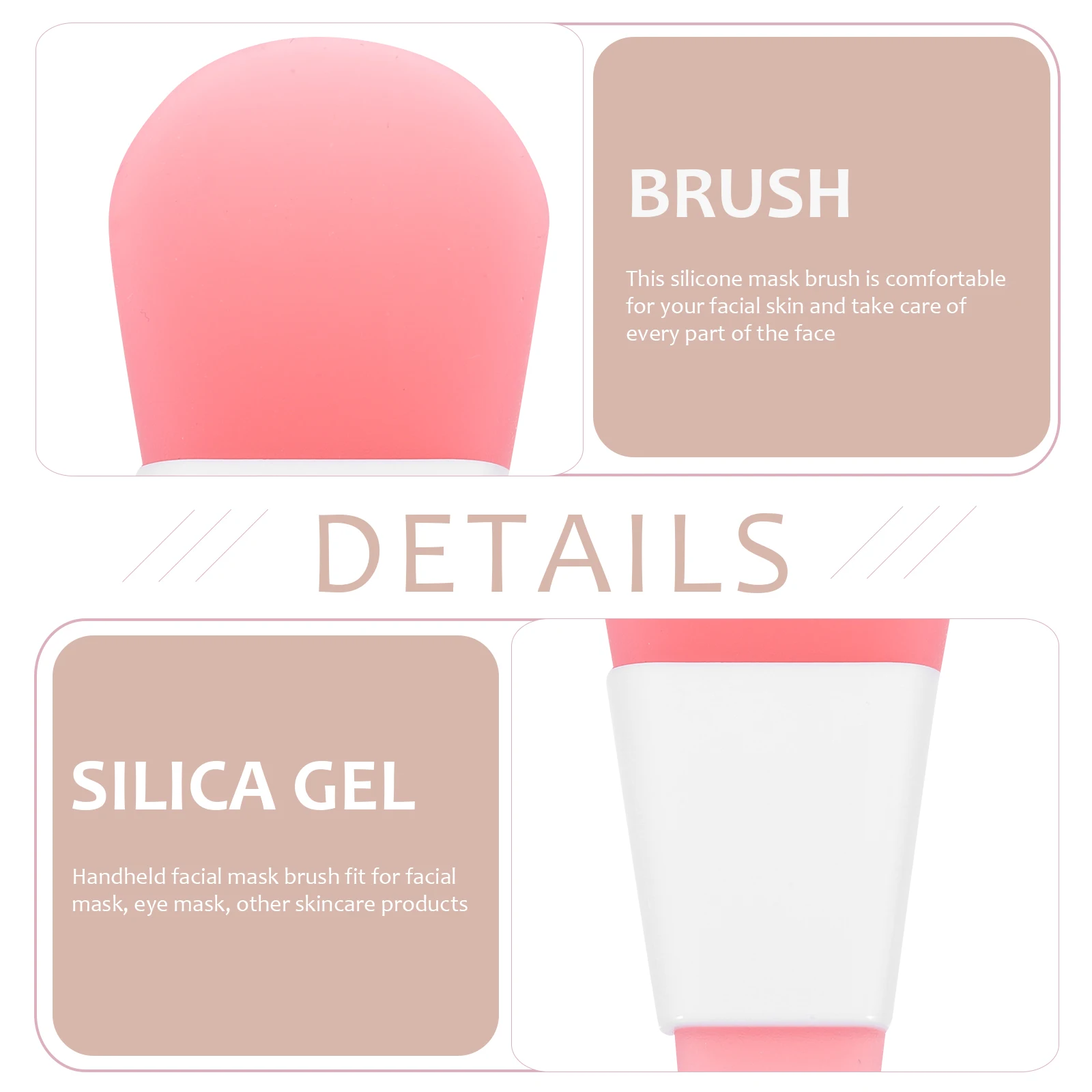 

9Pcs Silicone Face Mask Brushes Short Handle Facial Mud Applicators Lightweight Portable Face Mask Beauty Tools