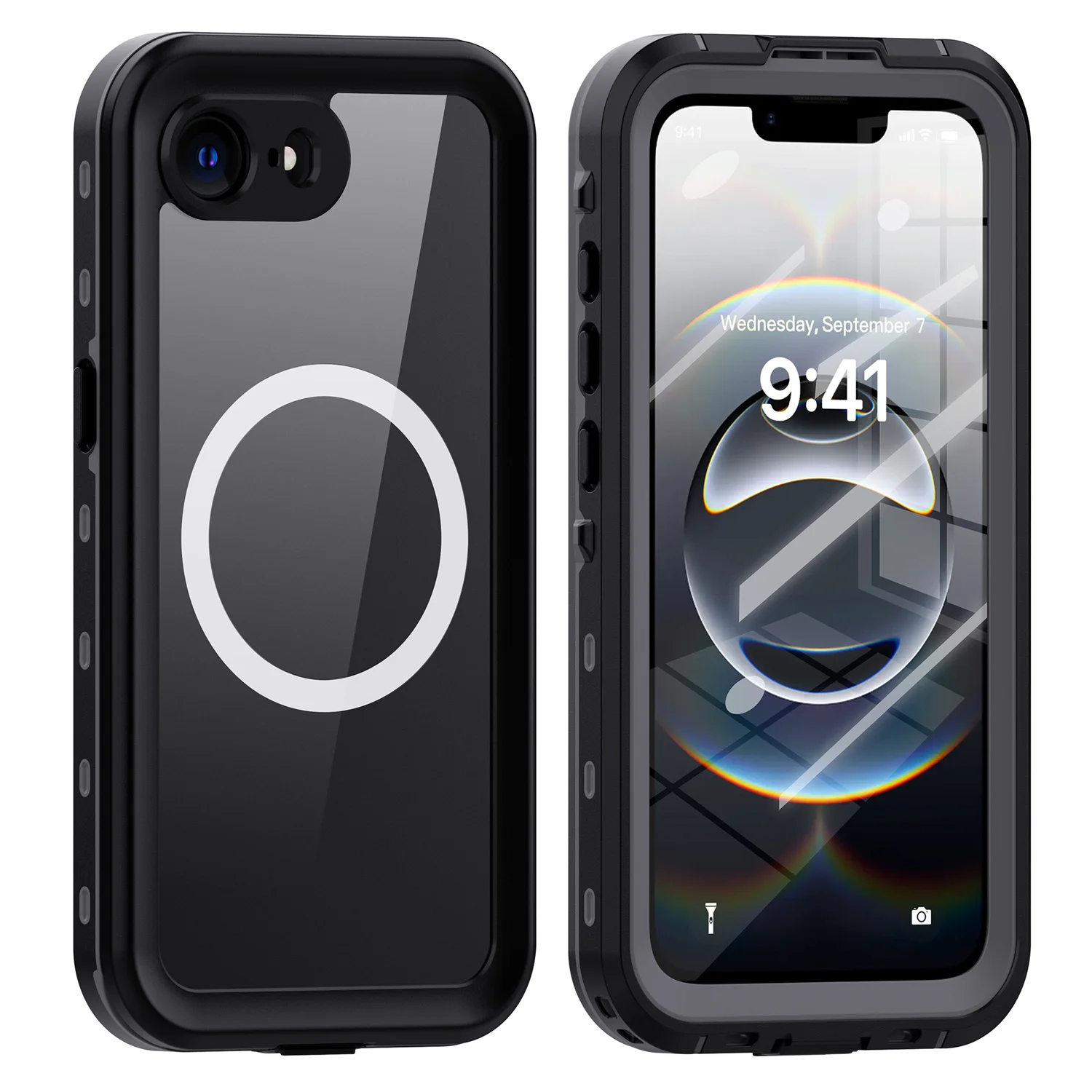 

Shellbox IP68 Waterproof Case for iPhone 16E Military Grade Shockproof Heavy Duty Defender Cover Wireless Charging Diving Funda
