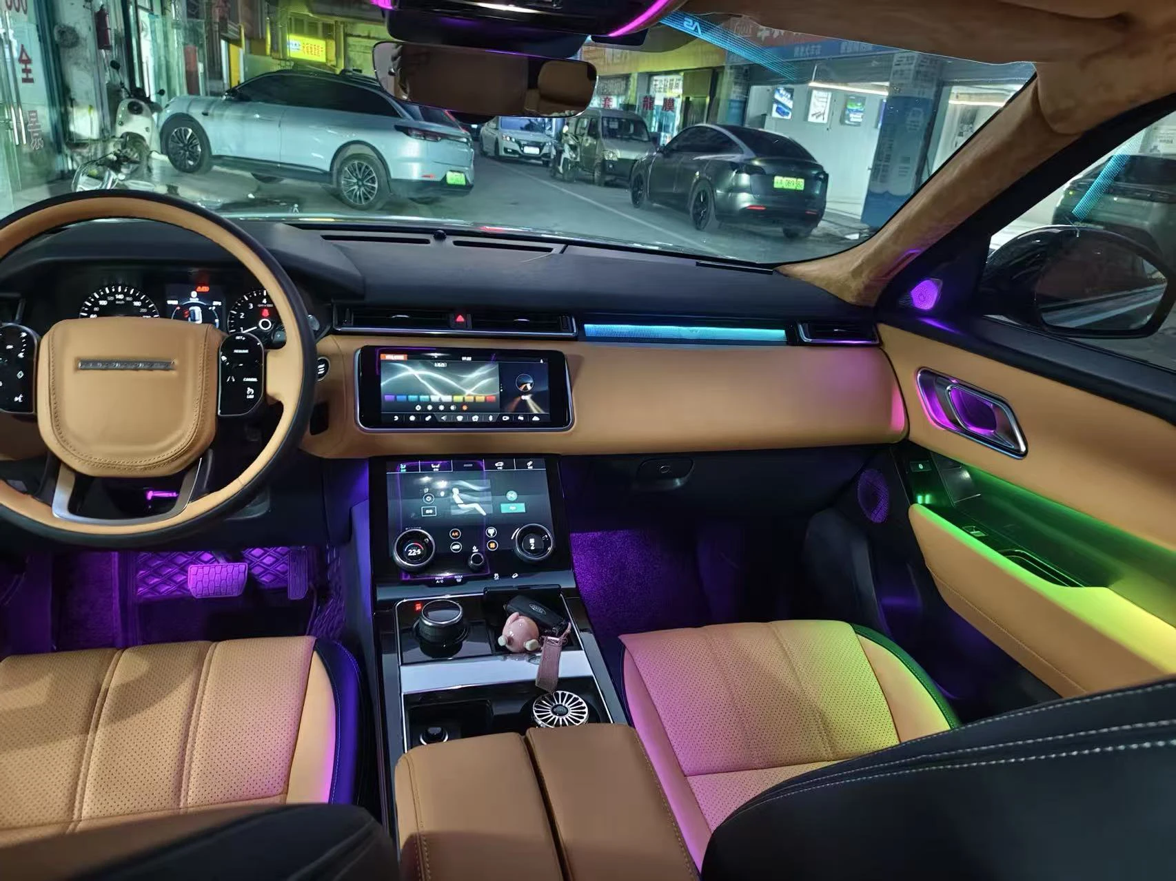 10 Colors For Land Rover Range Rover Velar 2017-2025 Ambient Light Car led Ambient Light Car Decoration Atmosphere Lamp