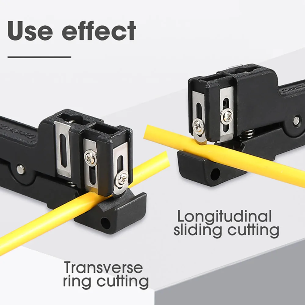 ZoeRax Fiber Optic Stripper Tool Adjustable Cable Slitter for 0~3.2mm/3.2~5.6mm/5.6~7.9mm Coaxial Cables Stripper Tool