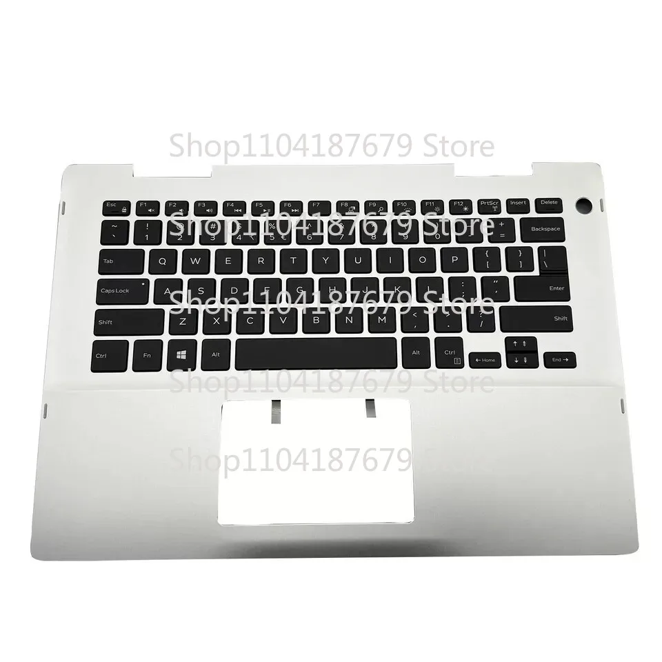 

1pcs For Dell Inspiron 5482 5491 Palmrest Upper Case Backlit Keyboard 041KVJ Silver