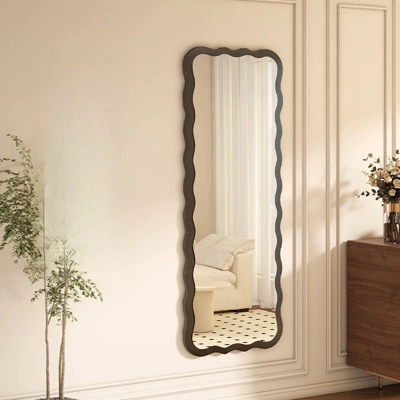 r*-Wall Modern Mirror Full Body Long Aesthetic Decoration Accessories Funky Mirror Nordic Makeup Spiegel Wand Home Decorations