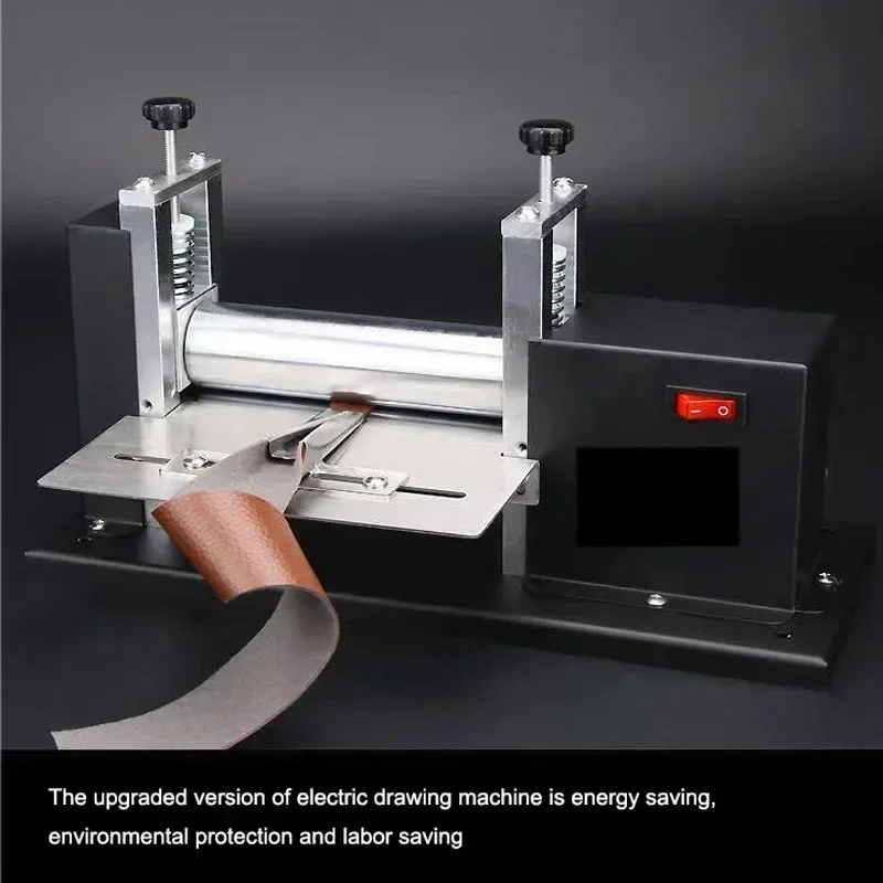 Electric Leather Drawing Machine Hand-cranking Leather Strip Machine Shoulder Strap Cylinder Pressure Leather Machine