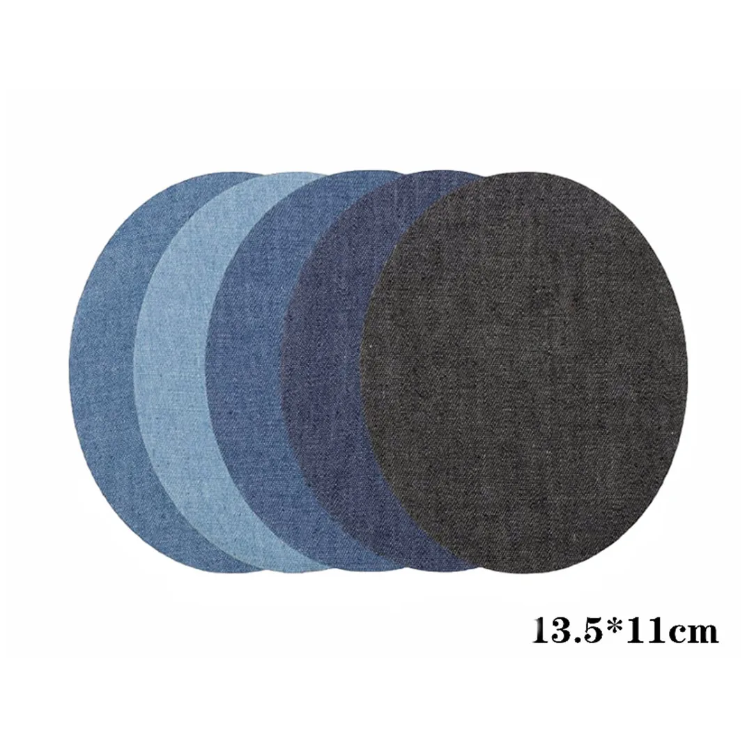 Knee Fabric Patches Iron On Embroidered Applique Repair Patch Twill Sew Denim Paste for Clothing Elbow Pants Jackets Jeans Hat