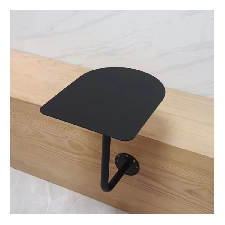 

Milk tea shop wall-mounted iron small round table cafe wall-mounted oval dining table stall dining table