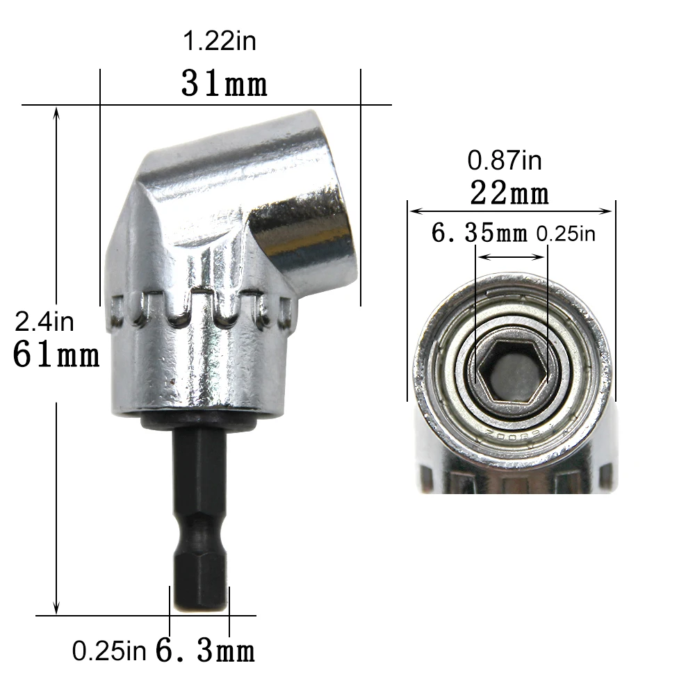 Bending Screwdriver Joint Black Hexagonal Handle Conversion Connect Rod 1/2 Square Head 3/8 Sleeve 1/4 Electric Tool Accessorie