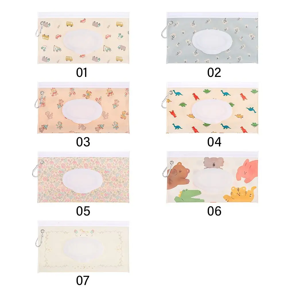 Support portable pour lingettes en poudre pour bébé, étui porte-lingettes, couvercle rabattable, sangle à pression, réutilisable, support quotidien, sac à lingettes, extérieur, boîte à mouchoirs