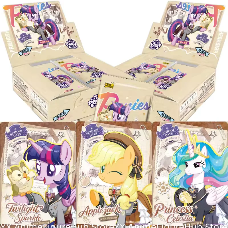 KAYOU My Little Pony Fun Shadow Pack Genuine Friendship Eternal Cards Campus Daily Life Princess Collectible Trading Card Toy