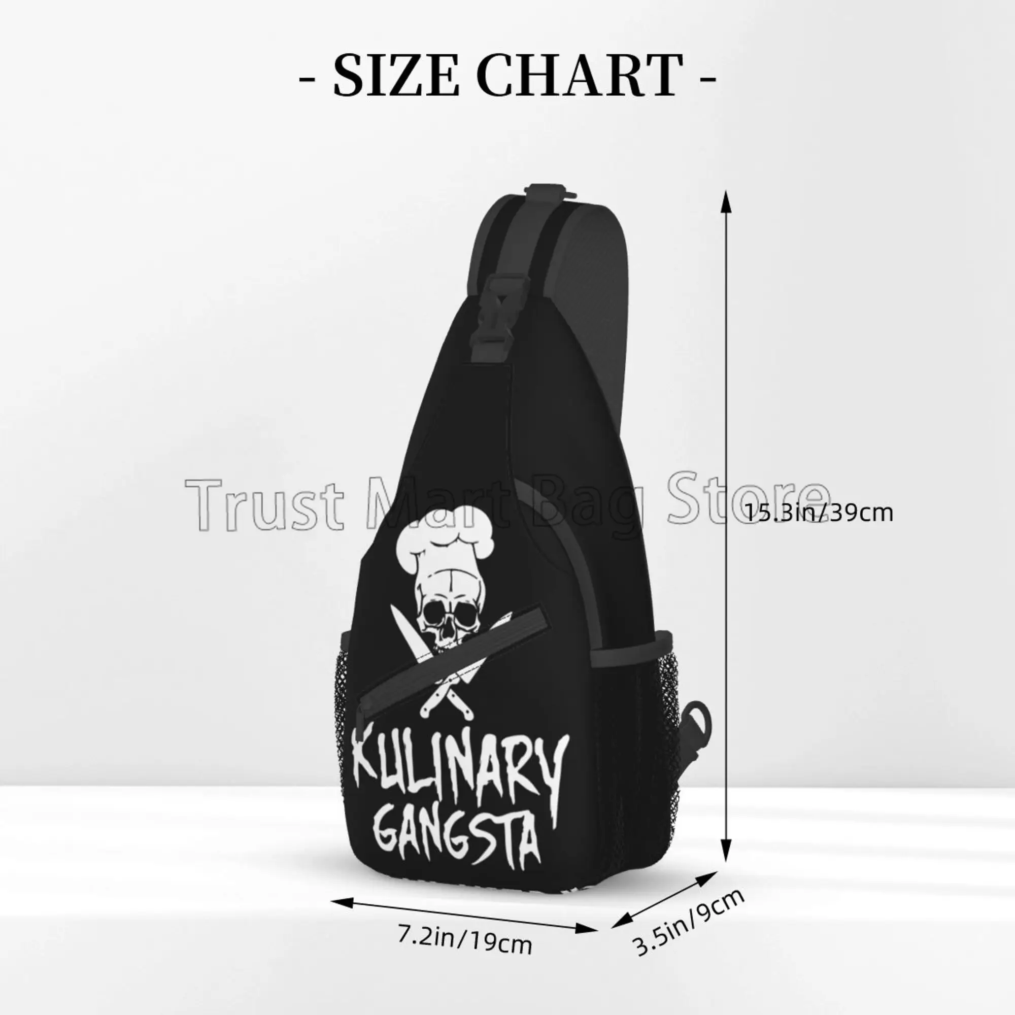 Mochila cruzada con estampado de calavera para hombre y mujer, bolso de hombro Unisex para el pecho, informal, para viajes, trabajo, deportes y senderismo