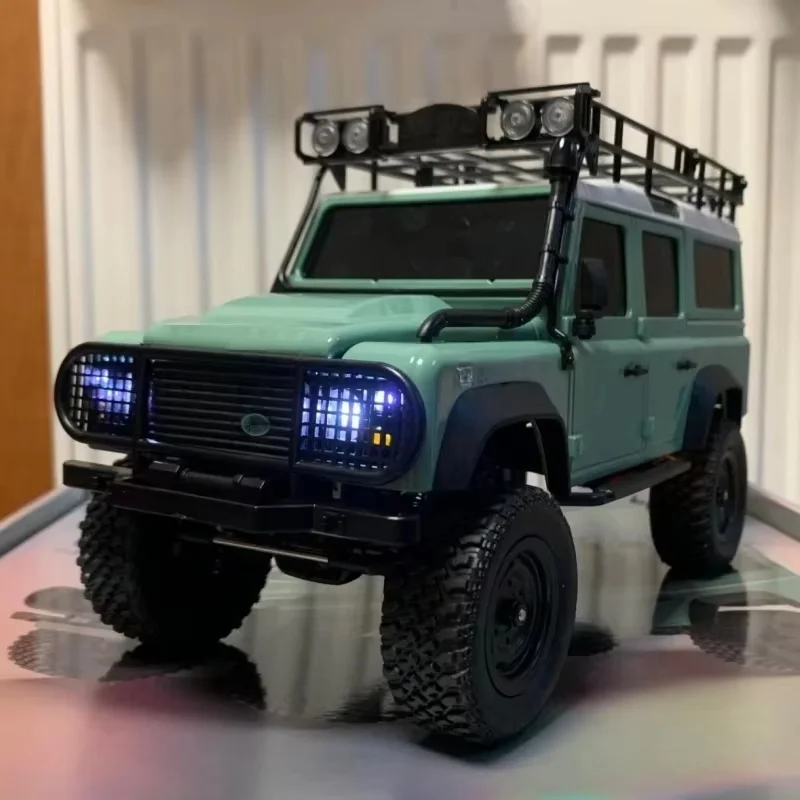 1:18 Mn111 Rc Car 4wd Climbing Car Toys Led Light 180 Motor Portal Axle Aluminum Body-shell Remote Control Car Kids Toys Gifts