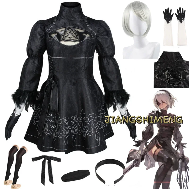 

Nier Automata Cosplay Costume Yorha 2B Sexy Outfit Games Suit Women Role Play Costumes Girls Halloween Party Fancy Dress Party