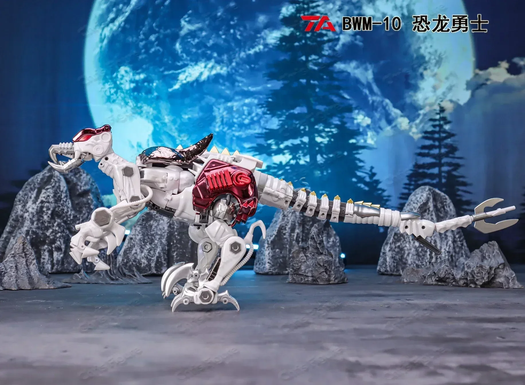 

In stock Transformation TransArt Beast Wars TA BWM10 BWM-10 Dinobot II Metal Dinobot Action Figures Toy Gift Collection