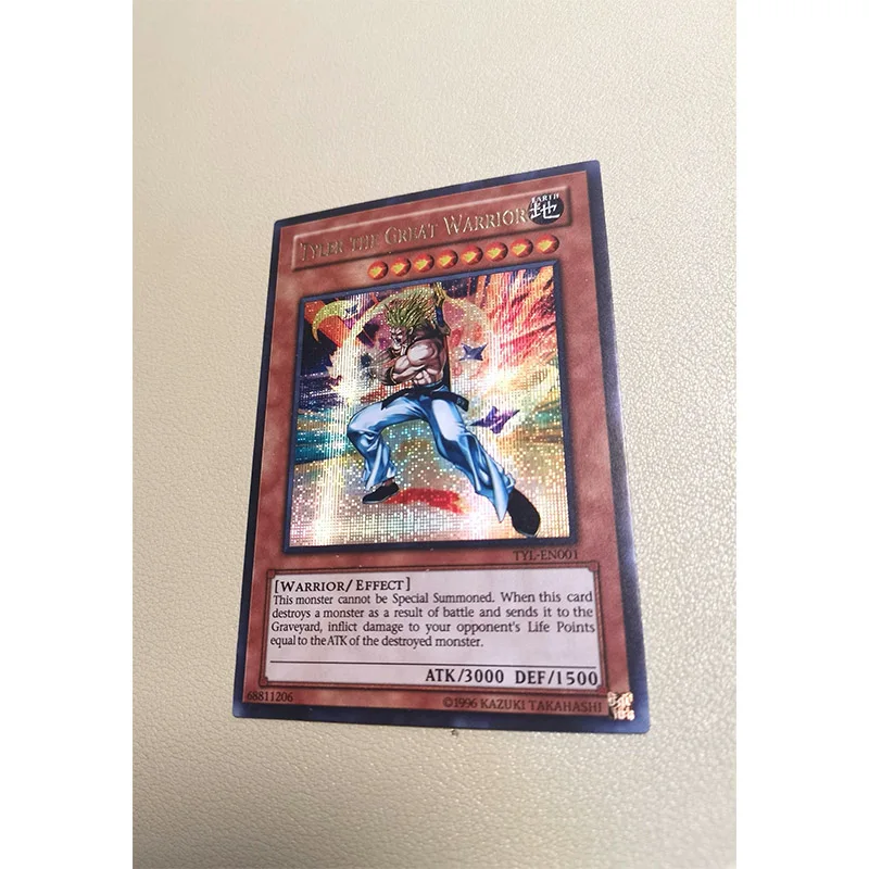 Yu-Gi-Oh! Tyler The Great Warrior Black Magician DIY Homemade English Version Collection Card Toys Christmas Birthday Gift