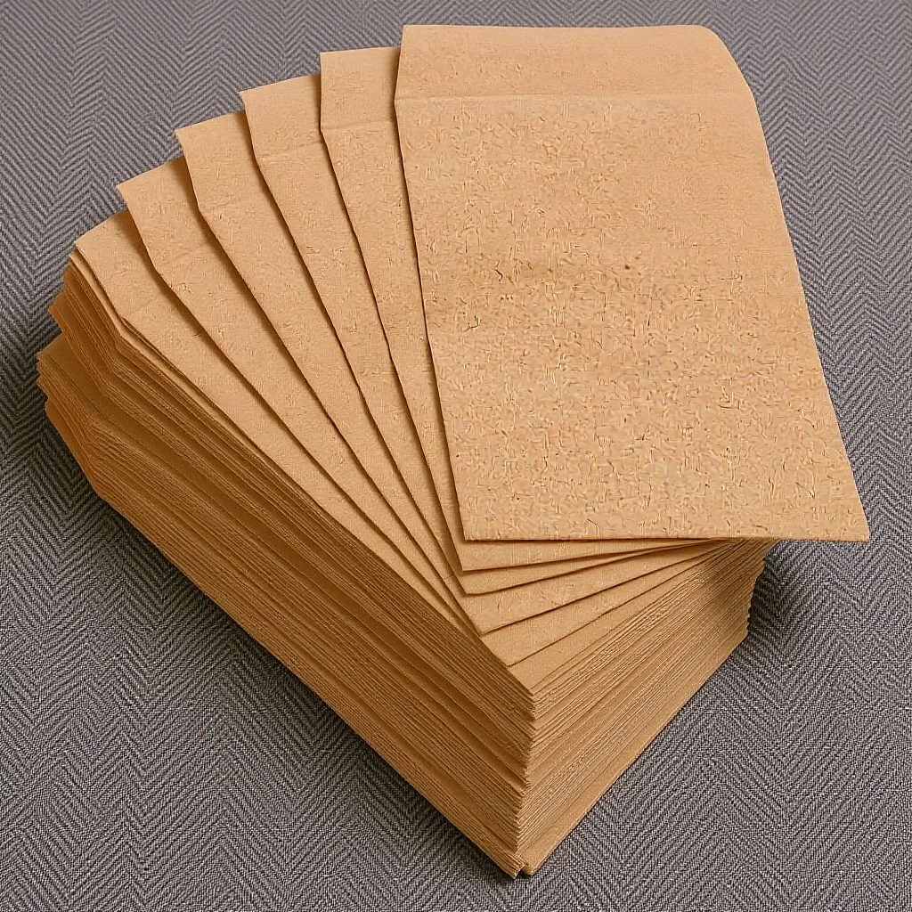 

50 шт. маленькие конверты из крафт-бумаги коричневые самозапечатывающиеся пакеты для хранения ювелирных изделий денежные подарки овощные растения Diy Party