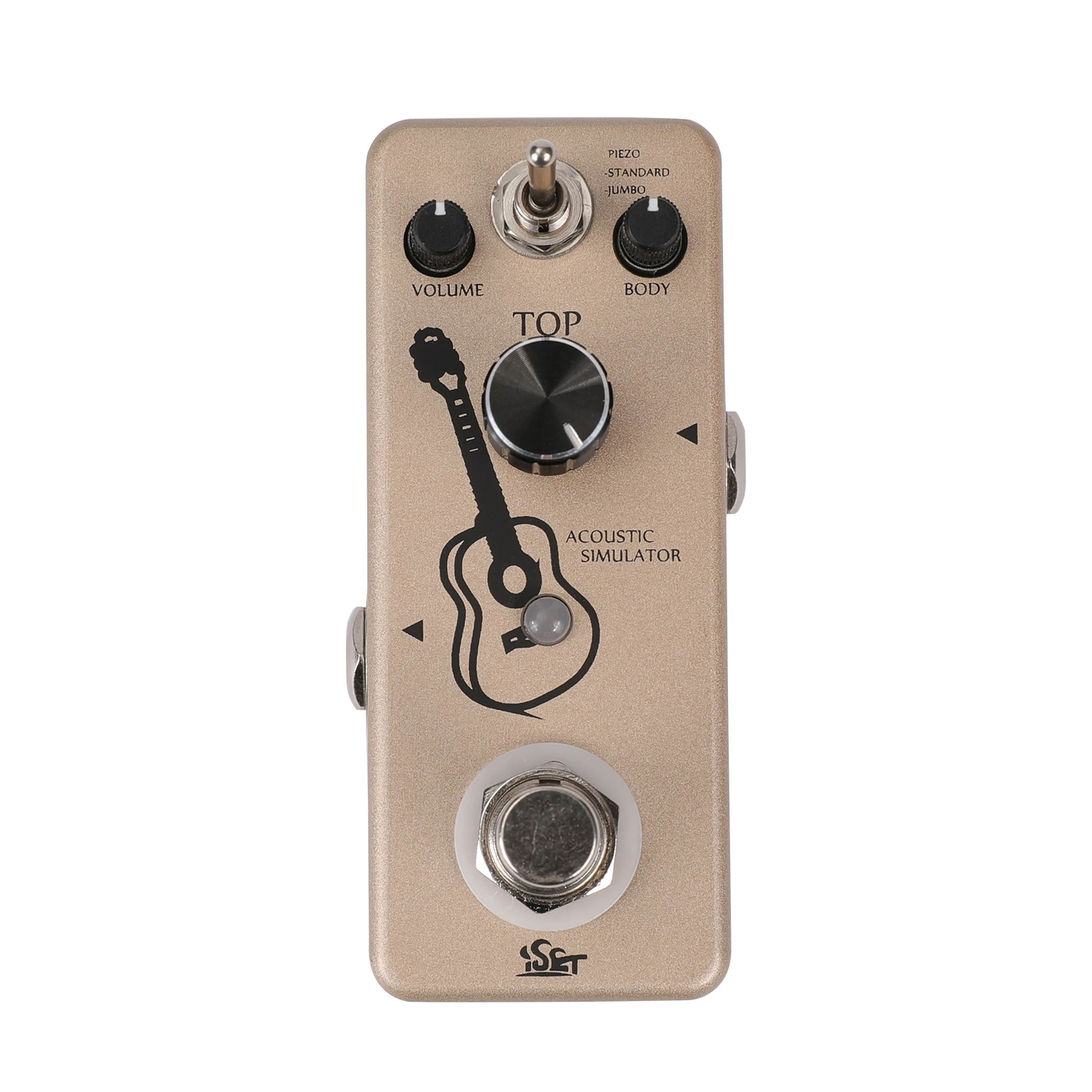 ISET PD-13 AC Stage Guitar Effect Pedal Mini size Acoustic Pedal True Bypass for Electric Guitar BASS Guitar Accessories