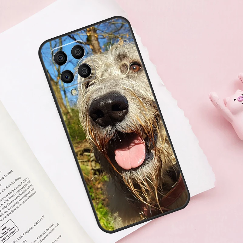 Irish Wolfhound Dog For Samsung Galaxy M13 M23 M33 M53 M30s M31s M32 M52 M12 M55 M15 M20 M21 M51 M34 M54 Case