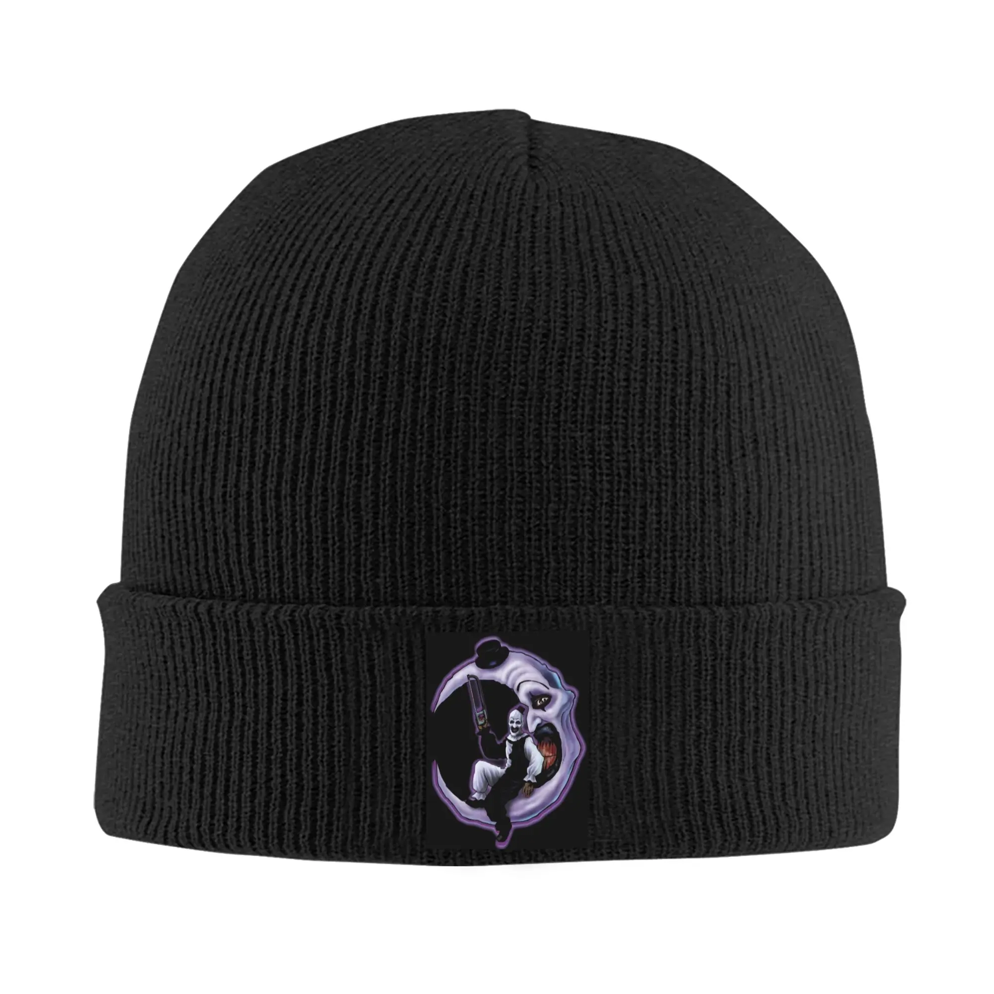 Horror T-Terrifiers Manga Moon Skullies Beanies Caps Fashion Winter Warm Women Men Knitted Hat Unisex Adult Movies  Bonnet Hat