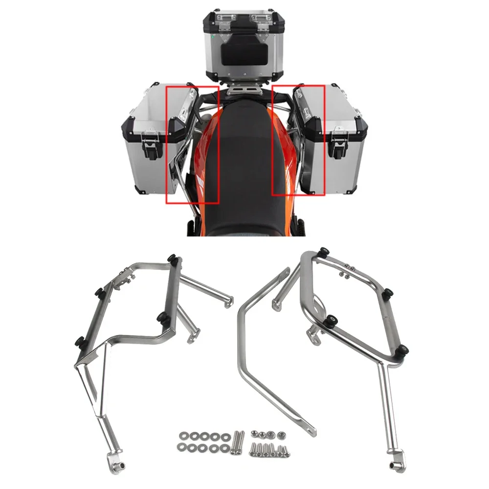 

For Ktm790 Adv/R/Evo Motorcycle Side Box Bracket 304 Stainless Steel Luggage Racks Quick Dismantling Thickened Side Box Bracket