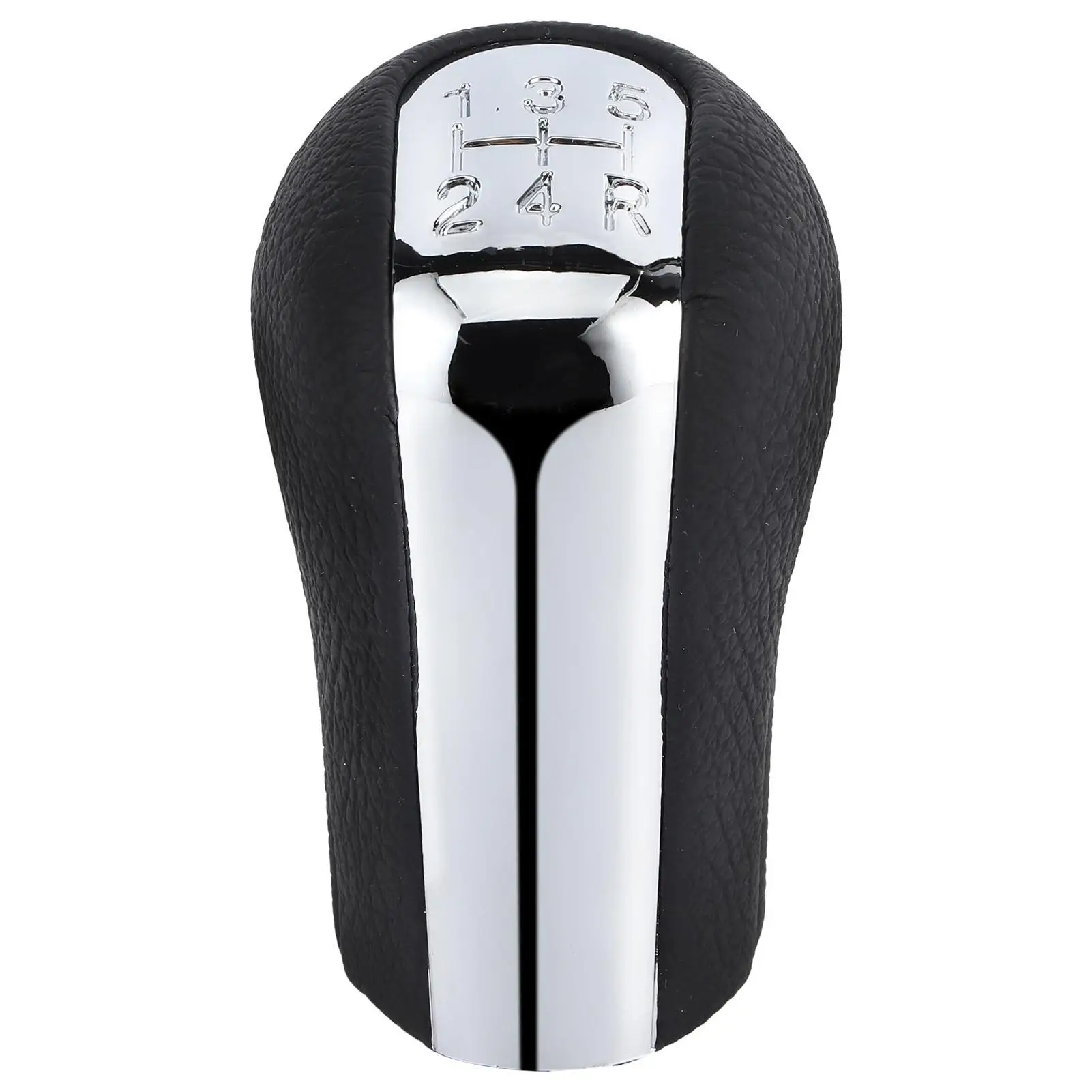 5 Speed Car Gear Stick Shift Knob Head for Toyota corolla Verso for avensis YARIS vitz PU Leather + PVC Plastic Black + Silver