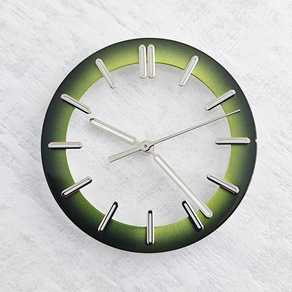 31.8mm Watch Dial Hollow Starry Sky Dial Green Luminous For NH70 NH72 Automatic Movement Watch Modification Accessories
