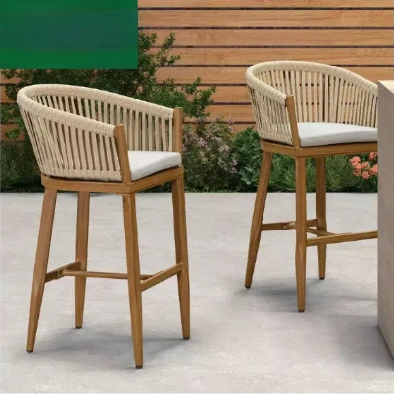 

Nordic bar chair Courtyard home back high chair