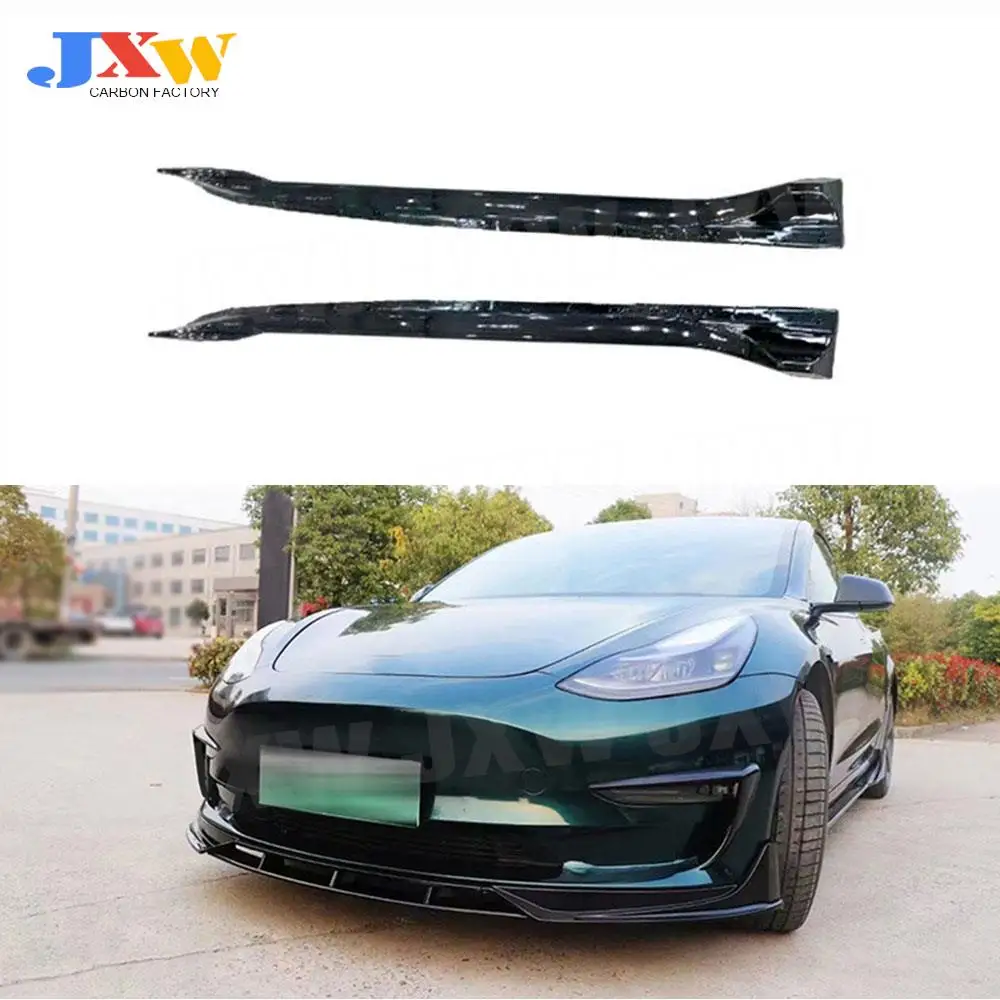 

ABS Side Skirts for Tesla Model 3 Rocker Panels Side Skirt Extension Rocker Panel Splitters Lip Car Styling Body Kit