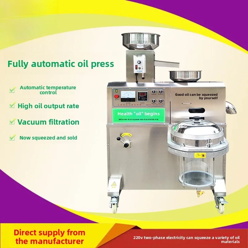 

Fully Automatic Spiral Commercial Medium-Scale Mill Peanut Soybean Sunflower Tea Seed Oil Press Machine