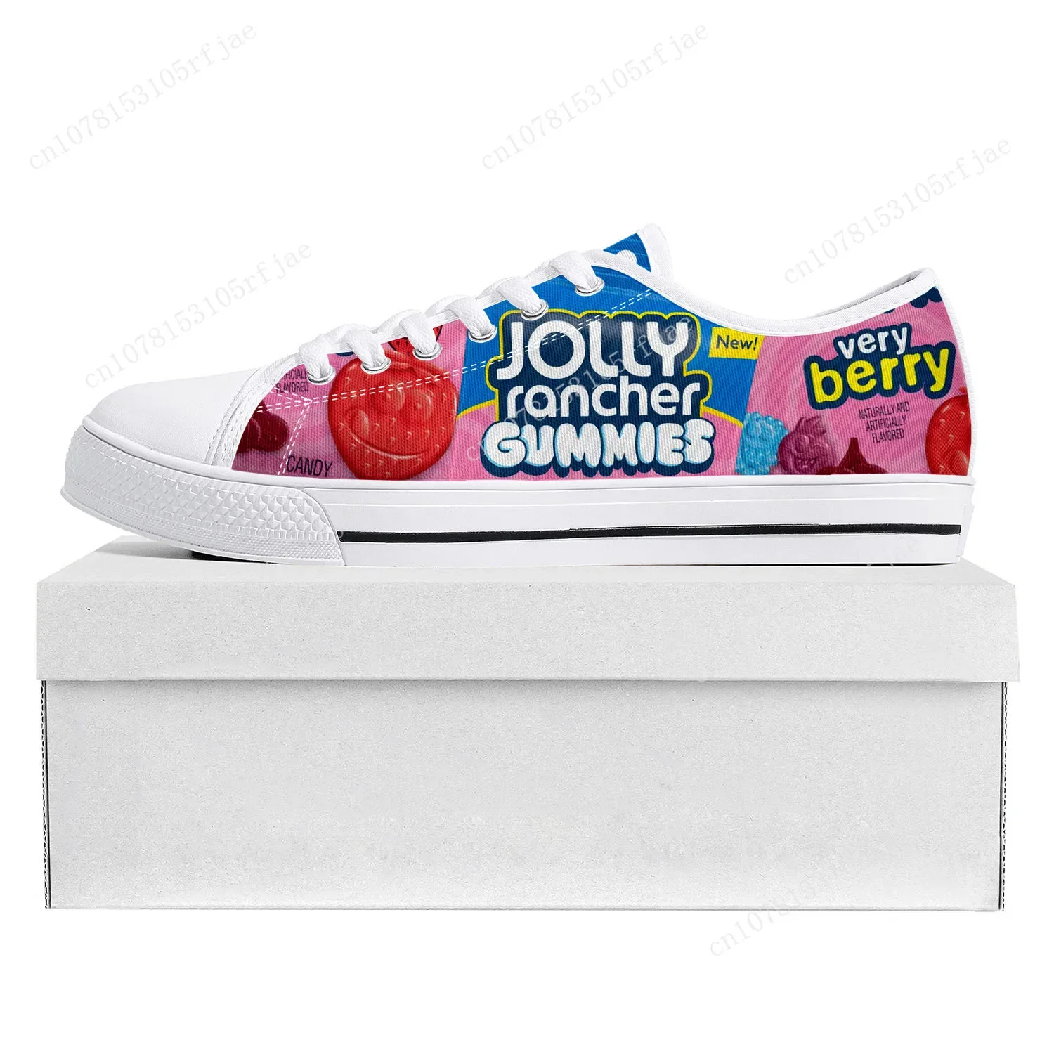 Funny Candy Food Snack Custom Low Top Sneakers Womens Mens Teenager High Quality Shoes Casual Tailor-Made Canvas Sneaker Shoe