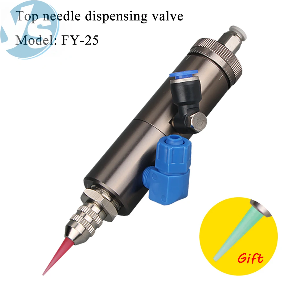 

YS Thimble Dispensing Valve Single Liquid Coating FY25 Ejector Pin Type Dotting Glue Dispensing Machine with Fine Adjustable