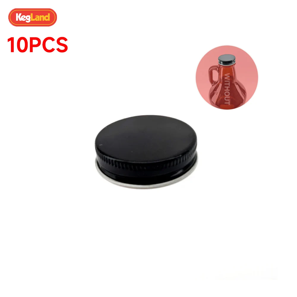 KegLand Metal Growler Cap Black Seal Screw Caps Wine Jug Cap (suit for KL14403) Home Brewing