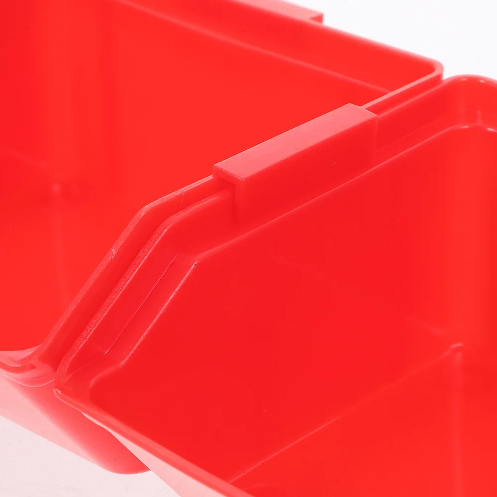 Organizador de peças de plástico abs, 5 peças, empilhável, caixas de armazenamento para ferramentas, garagem, oficina, peças pequenas, organizador de galpão de armazenamento