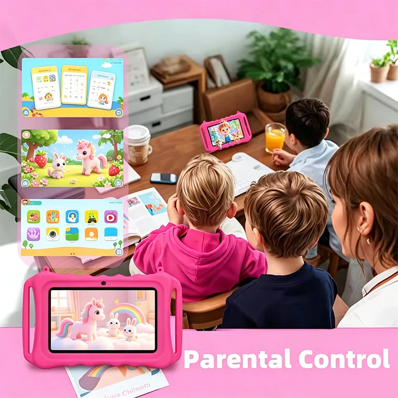 New 5G WiFi Android 14 Tablet Cartoon Pattern 7 Inch Tablet Pc 8 Core 4GB RAM 64GB ROM Cheap And Simple Children's Tablets view 4