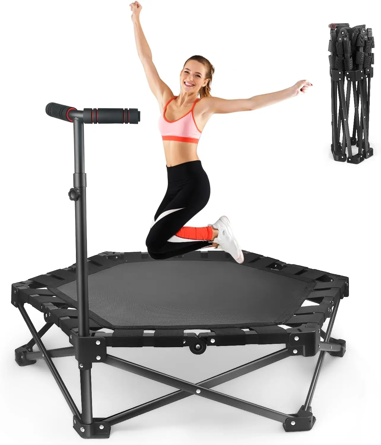 Foldable Mini Trampoline — One-Step Fold & Open, 42