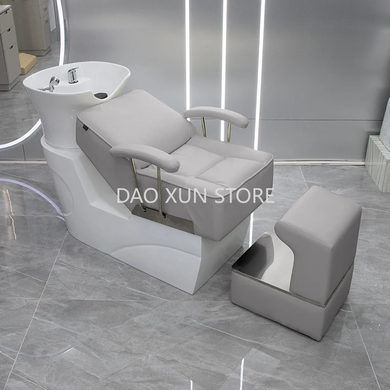 

Head Spa Hair Washing Bed Stylist Comfort Luxury Shower Head Shampoo Chair Salon Massage Silla Peluqueria Salon Furniture MQ50SC