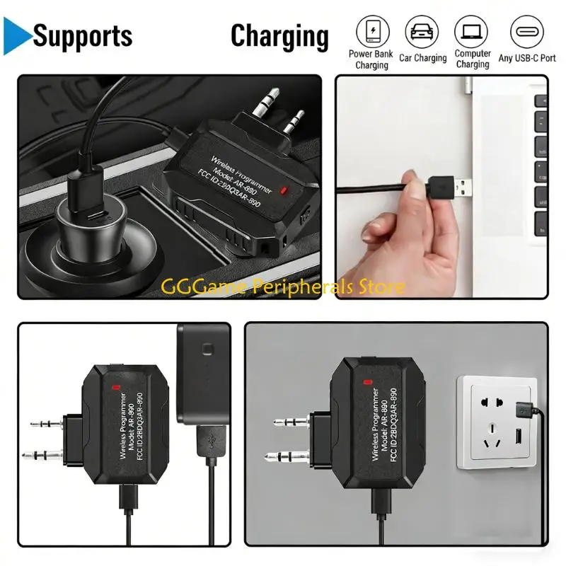 

U55B Portable Programming Device For Two Way Radios K Type Connector And Bluetooth-compatible For Frequency Control