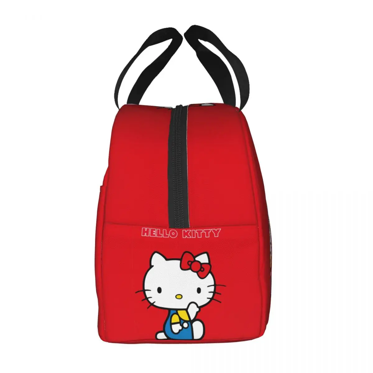 Custom Kitty Anime Manga Cat Insulated Lunch Bag for Women Waterproof Cooler Thermal Lunch Box Office Picnic Travel