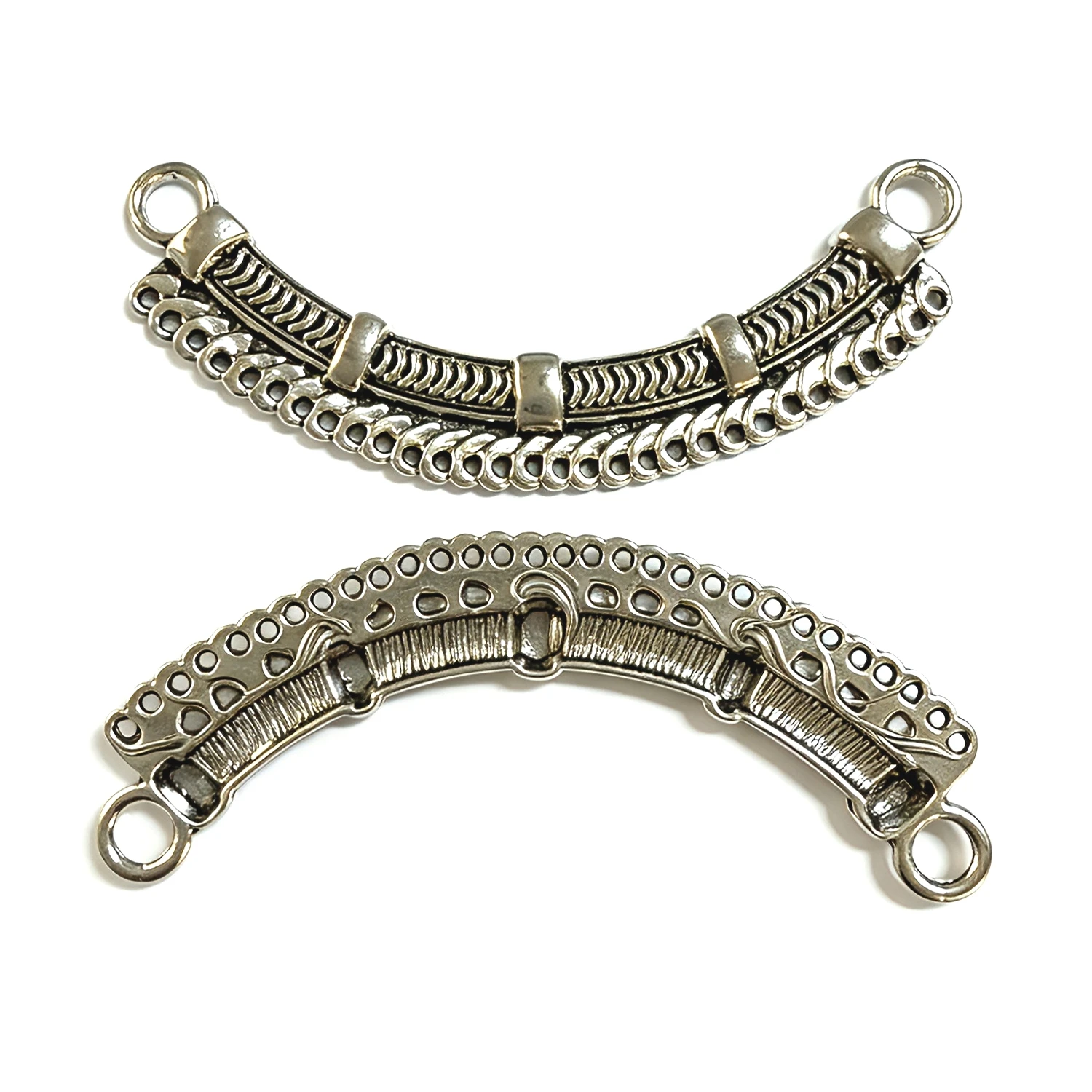 4szt 69mm Dark Gold-tone Technics Connector Charms H1385 Materiały do wyrobu biżuterii — zdjęcie 3