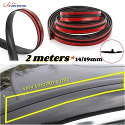 Universal Rubber Seal Strip para carro, janela e telhado, tiras de vedação, isolamento acústico, borda do pára-brisa, carro Styling, Auto