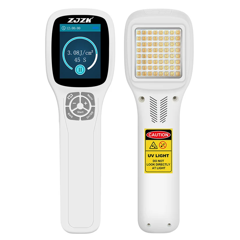 

ZJZK Professional Home UVB Light 308nm for Vitiligo UV Light for Scalp Psoriasis UV Light Therapy for Skin Conditions Home Use