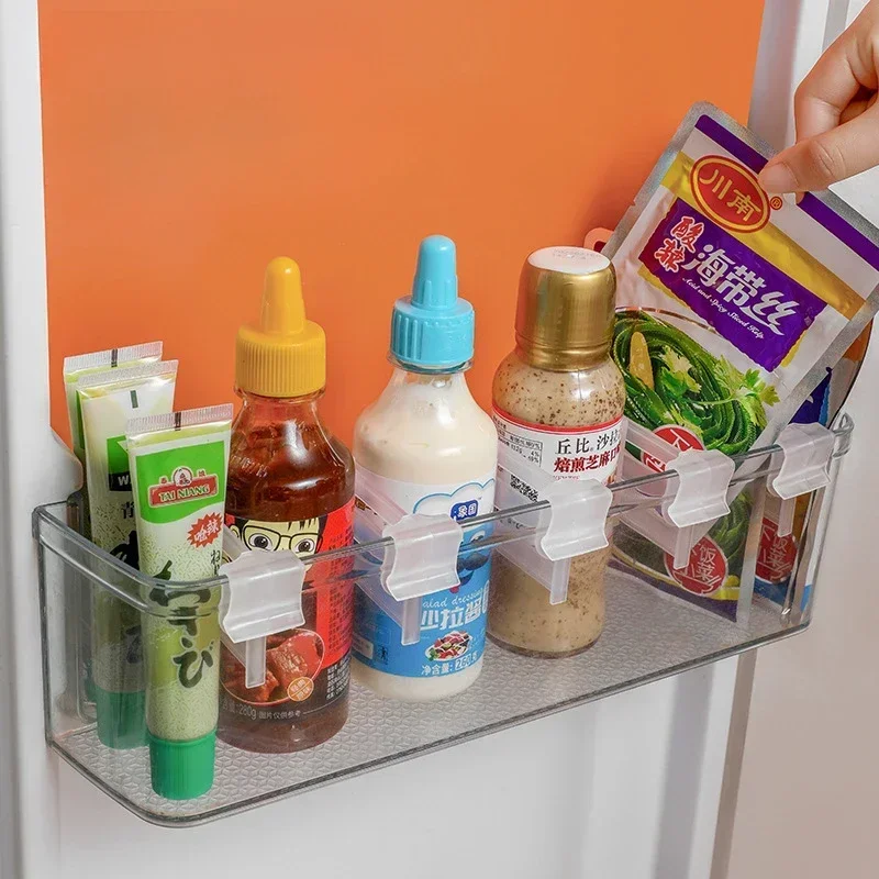 Seasoning Divider Fridge Clip-on Partition Beverage Refrigerators Food Board Adjustable Shelf Sorting Bookend Side Door