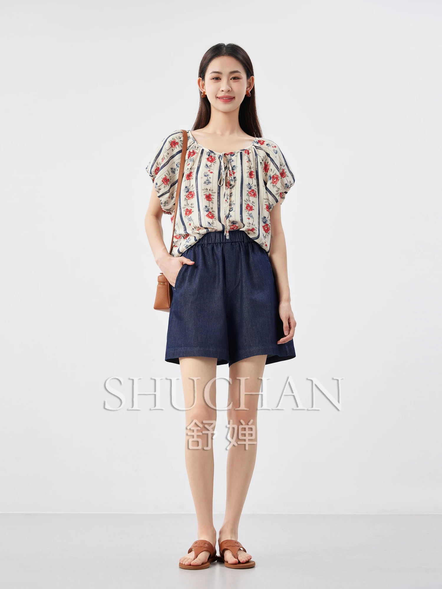 Pantalones Cortos De Mujer Denim Shorts Women COTTON Lyocell Pockets High Waisted Shorts Jeans Shorts Women