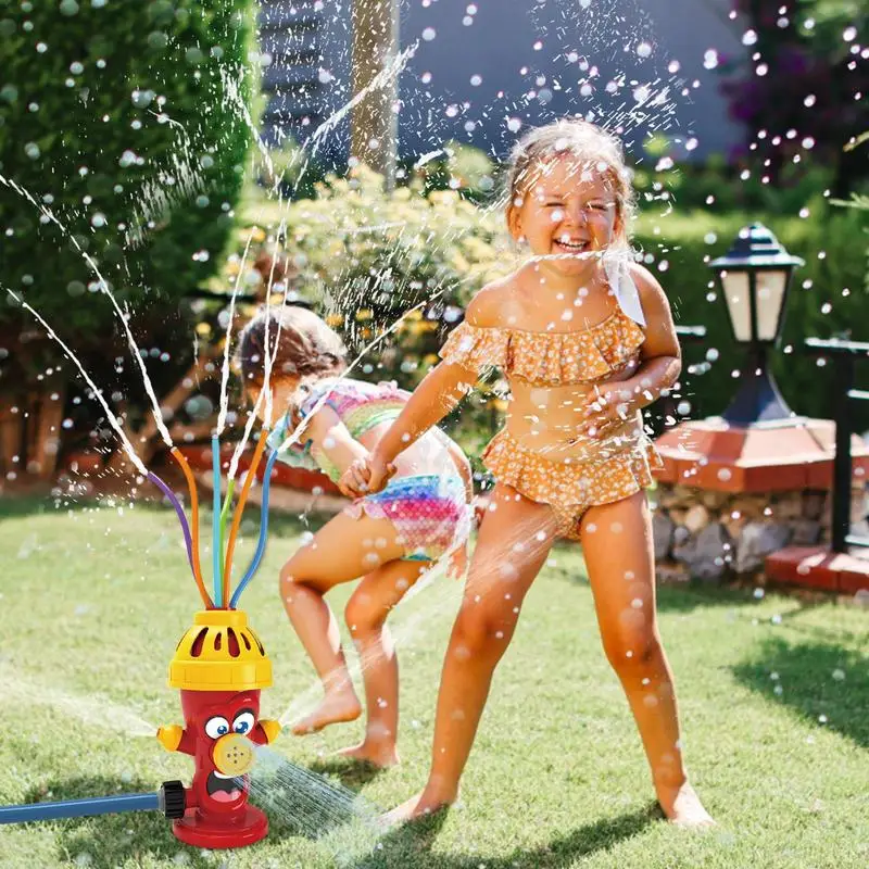 Aspersor de agua al aire libre para niños, juguetes de agua para patio al aire libre, juego de verano