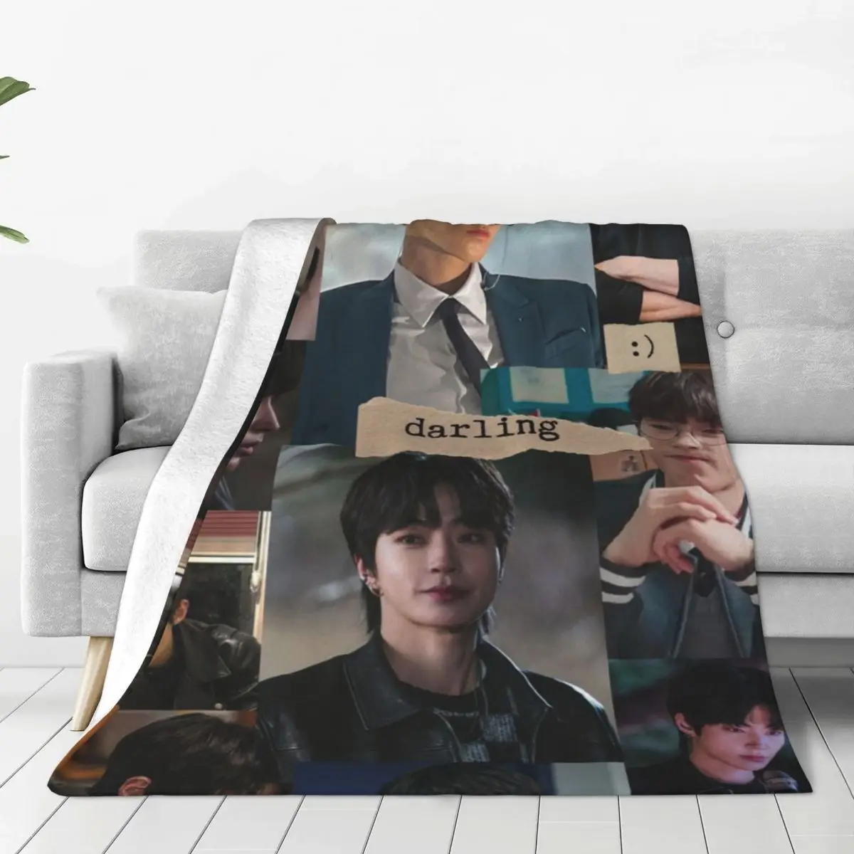 Hwang In Yeop Blanket Sofa Bedroom Bed Home Office Nap Blanket Car Travel Picnic Blankets Gift