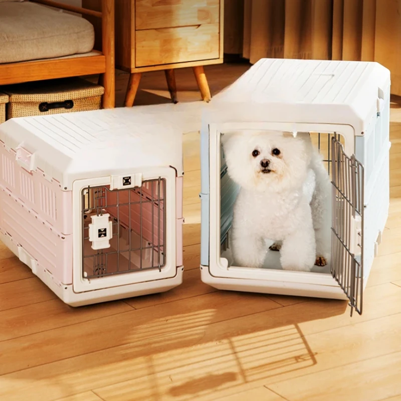 

Large Foldable Portable Dog and Cat Cage Travel Box Shipping Box for Car Outing