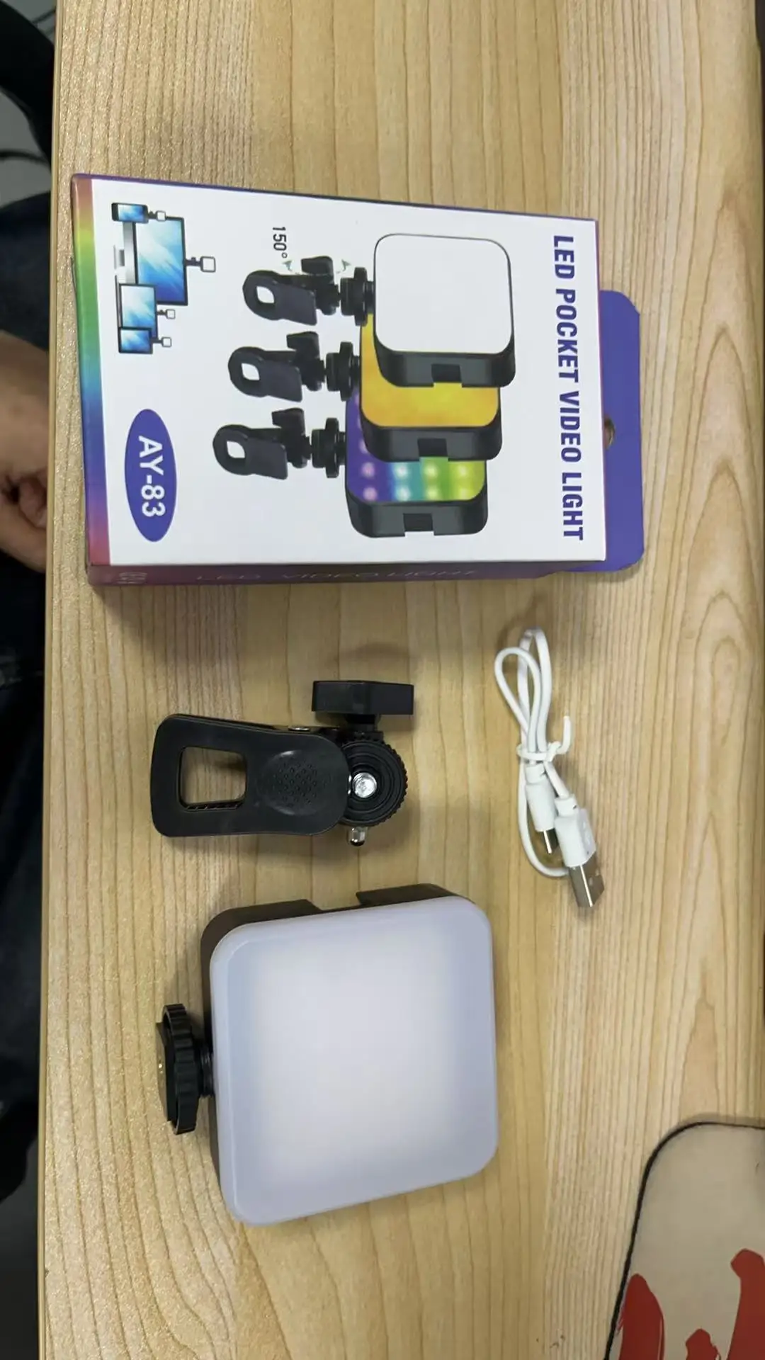 RGB Pocket Light Outdoor Photography Fill Light Live Streaming Photo Camera Full Color Photography Light