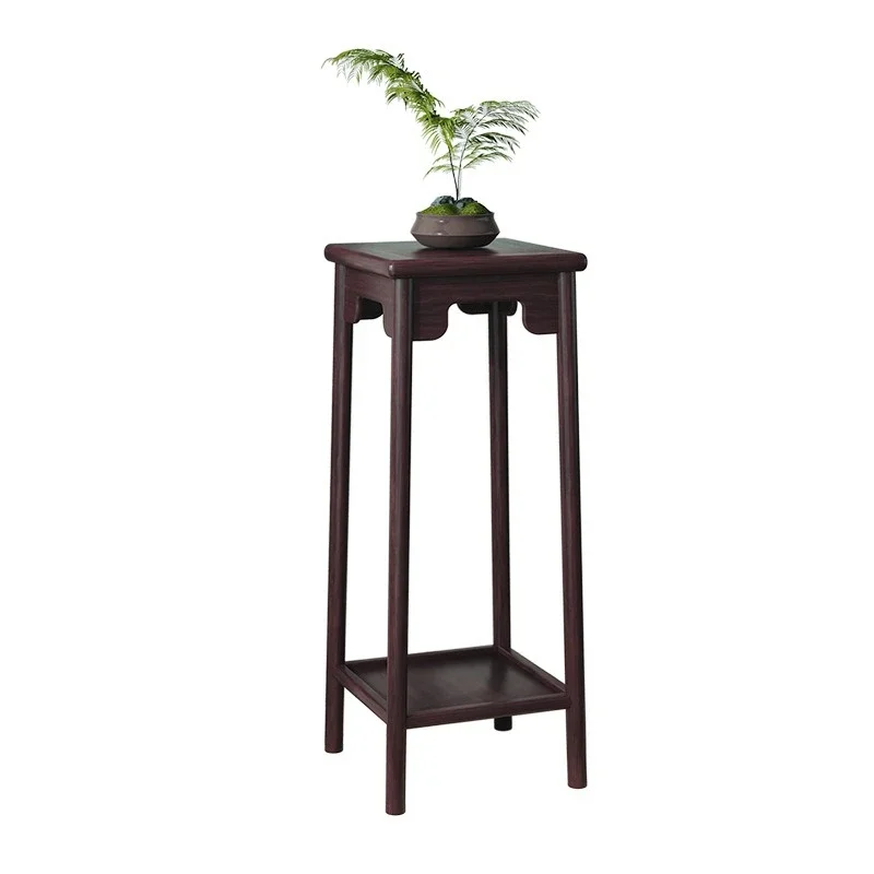 flower stand all solid wood multi-layer floor rack, household living room bonsai rack