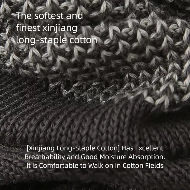 HeYe 3 أزواج من الجوارب القطنية الرياضية النسائية لمنتصف الساق للخريف والشتاء، ماصة للعرق، قابلة للتنفس، مع حجب ألوان فريد من نوعه