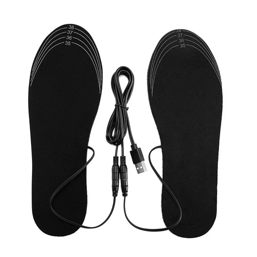 

Safe Electric Heating Insoles Large Heating Area Soft Reusable Rechargeable EVA Electric Heating Insoles